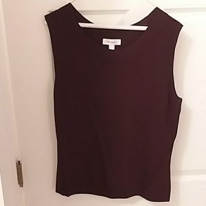 Brown sleeveless top